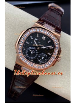 Patek Philippe Nautilus 5712R Reloj Réplica Suizo en Calidad 1:1 en Dial Negro