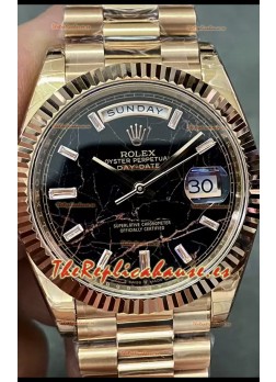Rolex Day Date Presidential Reloj Oro Rosado 18K 40MM - Dial Eisenkiesel Calidad Espejo 1:1