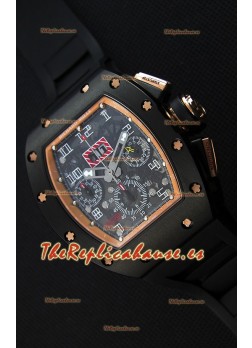 Richard Mille RM011-FM Felipe Massa Reloj con Caja de Cerámica color Negro, correa en color Negro
