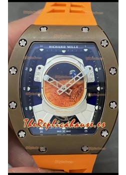 Richard Mille RM52-02 Edición Limitada Pharrell Williams Genuino Tourbillon Reloj Réplica 1:1