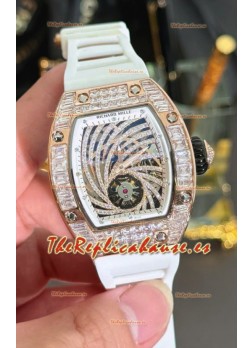 Richard Mille RM51-02 Reloj Caja Oro Rosado en Movimiento Automático Moissanitas