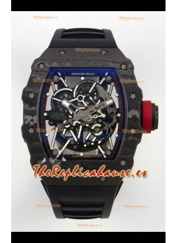 Richard Mille Super Clone RM035-02 Caja Carbono Reloj con Movimiento RMAL1
