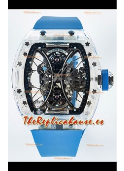 Richard Mille Super Clone RM53-01 Pablo Mac Donough Caja Zafiro con Movimiento Tourbillon Original