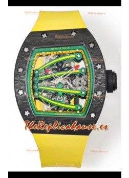 Richard Mille Super Clone RM59-01 Caja Carbono NTPT Dial Verde Reloj Réplica Suizo