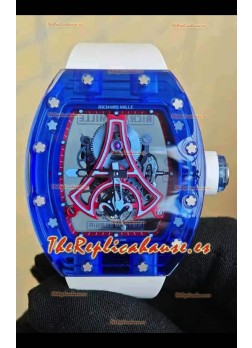 Richard Mille RM52-03 Paris Saint-Germain Tourbillon Zafiros Azules Reloj Réplica Suizo 