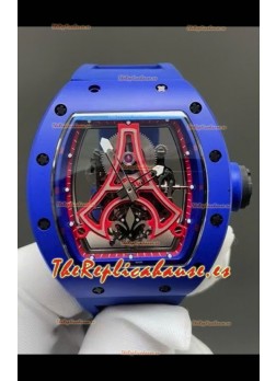 Richard Mille RM52-03 Paris Saint-Germain Tourbillon Cerámica Azul Reloj Réplica Suizo 