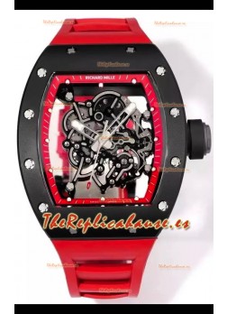 Richard Mille Super Clone RM055 Caja Cerámica con Reloj Genuino Tourbillon