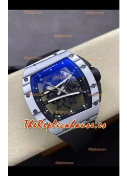 Richard Mille Super Clone RM61-01 Yohan Blake Blanco Quartz NTPT Casing Tourbillon Movement 