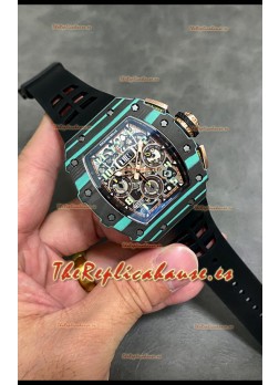 Richard Mille RM11-03 Carbono Forjado Casing 1:1 Calidad Espejo Reloj Réplica Suizo