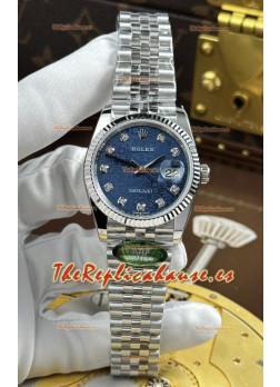 Rolex Datejust Super Clone Ca.3235, Dial Rosa Computadora, Caja de Acero, 36MM