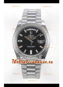 Rolex Day Date Super Clone Dial Negro 40MM 188 Gramos Reloj Réplica Suizo