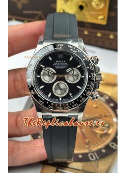 Reloj Rolex Daytona Super Clone 126519LN Dial Negro Movimiento Movimiento Cal.4131 - Acero 904L