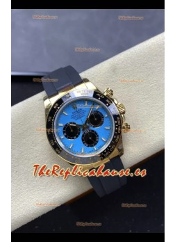 Rolex Daytona Super Clone 126518LN Oro Amarillo Dial Turquesa Movimiento Original Cal.4131