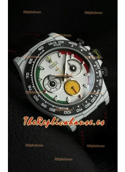 Reloj Rolex Daytona DiW Edición Ferrari Dial Blanco - Caja Ligera de Carbono Forjado