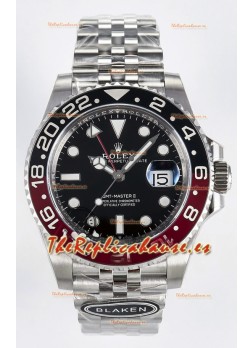Rolex GMT Masters II Super Clone 12719 "Blaken" Reloj de Acero 904L con Dial Negro
