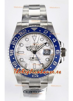 Rolex GMT Masters II Super Clone 126716 "Blaken" Reloj de Acero 904L con Dial Meteorito