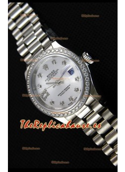 Rolex Datejust Ladies Star Diamonds Markers Reloj Suizo Réplica a Espejo 1:1 Movimiento CAL.2236