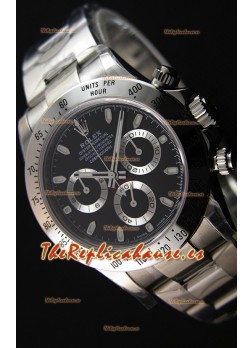 Rolex Cosmograph Daytona 116520 Movimiento Original Cal.4130 Dial Negro - Último Reloj de Acero 904L