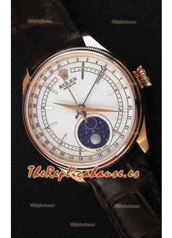 Rolex Cellini Moonphase Rose Gold REF# 50535 Reloj Réplica Suizo