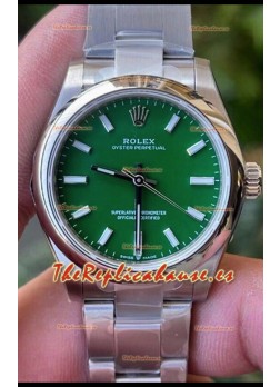 Rolex Oyster Perpetual REF#277200 31MM Movimiento y Réplica Suizo Dial Verde Acero 904L Reloj Réplica Espejo 1:1