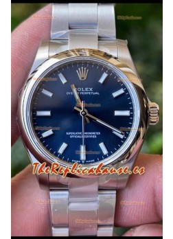 Rolex Oyster Perpetual REF#277200 31MM Movimiento y Réplica Suizo Dial Azul Acero 904L Reloj Réplica Espejo 1:1