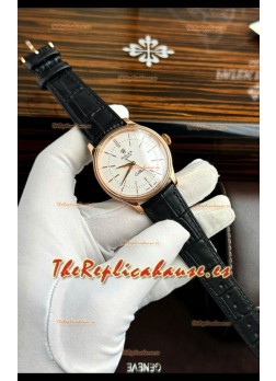 Rolex Cellini Date Ref#50505 Replica Espejo 1:1 Dial Blanco Oro Rosado Acero 