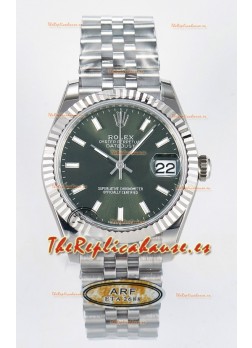 Rolex Super Clone Datejust ETA 2688 Movement 31MM Reloj Caja Acero Inoxidable Dial Verde