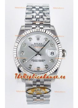 Rolex Super Clone Datejust ETA 2688 Movement 31MM Reloj Acero Inoxidable Caja y Dial