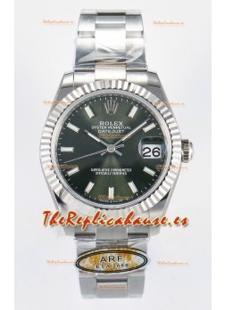 Rolex Super Clone Datejust ETA 2688 Movement 31MM Reloj Caja Acero Inoxidable Dial Verde