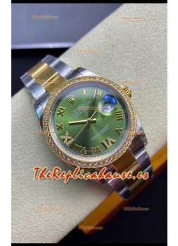 Rolex Datejust 126283RBR-0012 36MM Reloj Réplica Suizo a Espejo 1:1 en Dial Verde 904L