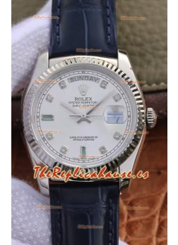 Rolex Day Date Reloj Acero 904L Dial Acero 36MM - Calidad Espejo 1:1