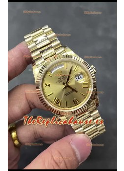 Rolex Day Date Presidential Oro Rosado 18K Reloj 40MM - Dial Oro Calidad Espejo 1:1