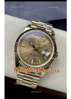 Rolex Day Date Presidential Oro Rosado 18K Reloj 40MM - Dial Oro Calidad Espejo 1:1