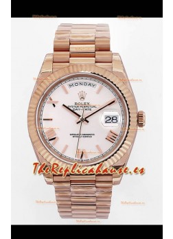 Rolex Day Date Presidential Reloj Oro Rosado 18K 40MM - Dial Verde Oliva Calida Espejo 1:1