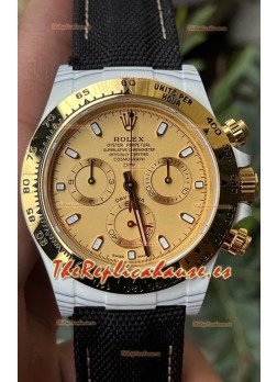 Rolex Cosmograph Daytona DiW Golden Essence Reloj Fibra de Carbono Movimiento Cal.4130