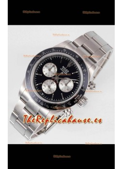 Rolex Daytona Super Clone BLAKEN Paul Newman Dial Negro Reloj Réplica Suizo - Movimiento 4130