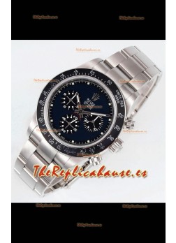 Rolex Daytona Super Clone BLAKEN Paul Newman Dial Negro Reloj Réplica Suizo - Movimiento 4130