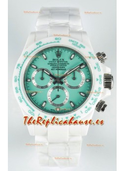 Rolex Daytona AET Remould Dial Verde Claro Correa Cerámica Completa en Movimiento Cal.4130