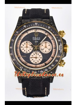 Rolex Daytona Super Clone DiW Edition Reloj Fibra Carbono en Dial Gris - Movimiento Cal.4130
