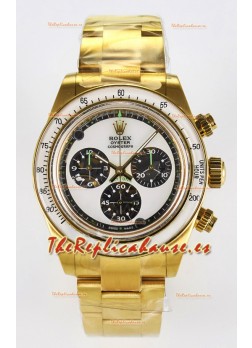 Rolex Daytona Super Clone Neon Artisans De Geneve Oro Amarillo Watch Réplica Suiza