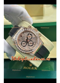 Rolex Daytona Super Clone Caja Oro Rosado & Dial Movimiento Cal.4131 Bisel con Zafiro Personalizado