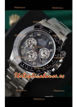 Rolex Daytona Super Clone Caja Oro Blanco Dial Perla Movimiento Cal.4131 Reloj con Bisel Cerámica