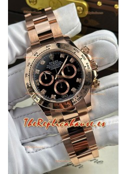 Rolex Daytona Super Clone REF.126505 Cal 4131 1:1 Reloj Réplica Suizo - Acero 904L Rose Gold