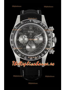 Rolex Daytona Super Clone DiW Exceptional-1 Acero Inoxidable Reloj en Carbono Dial Negro Reloj Réplica Espejo 1:1