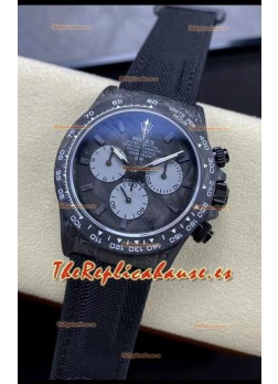 Rolex Daytona DiW Reloj Edición Todo Carbono Gráfito Watch - Caja Carbono Forjado Réplica Espejo 1:1