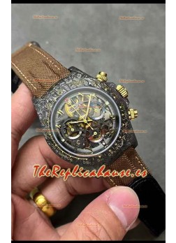 Rolex Cosmograph Daytona Edición "La Montoya" Skeleton Reloj Fibra de Carbono - Movimiento Cal.4130