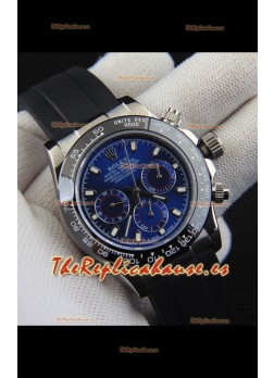 Rolex Daytona Movimiento Japonés Caja Acero Reloj Réplica en Dial Azul
