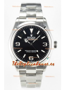 Rolex Explorer I Super Clone M124270 Dial Negro 40MM - Acero 904L en Movimiento ETA 3230