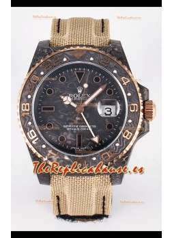 Rolex GMT Masters II Super Clone DiW Edition Réplica Suiza Ligera Reloj Caja Carbono