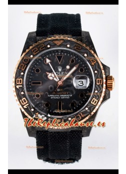 Rolex GMT Masters II Super Clone DiW Edition Réplica Suiza Ligera Reloj Caja Carbono